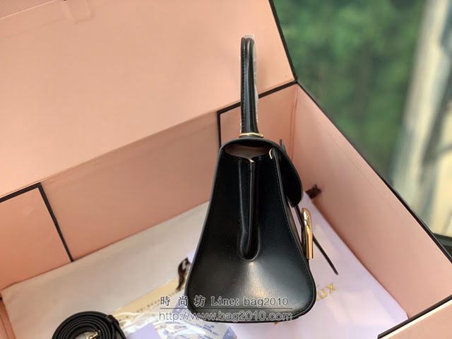 DELVAUX女包 Brillant手袋 德爾沃女手提包 Dv0020原版黑金 比利時Delvaux單肩包  fcs1285